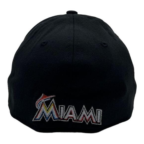 Miami Marlins MLB Classic New Era 39Thirty Fitted Flex-Fit Hat/Cap Size M/L - Picture 4 of 9